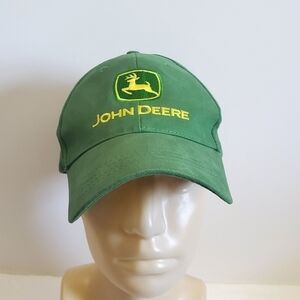 John Deere Green Yellow Baseball Hat Cap Nothing Runs Like A Deere